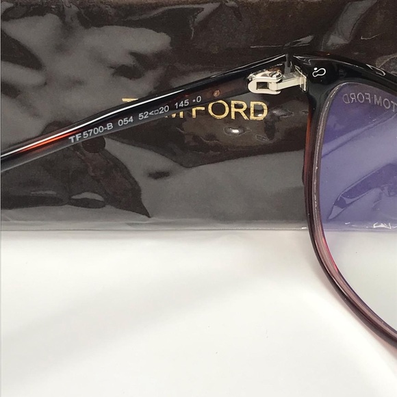 New Authentic TOM FORD TF5700-B 052 BLUE CONTROL Eyeglasses - Picture 16 of 16